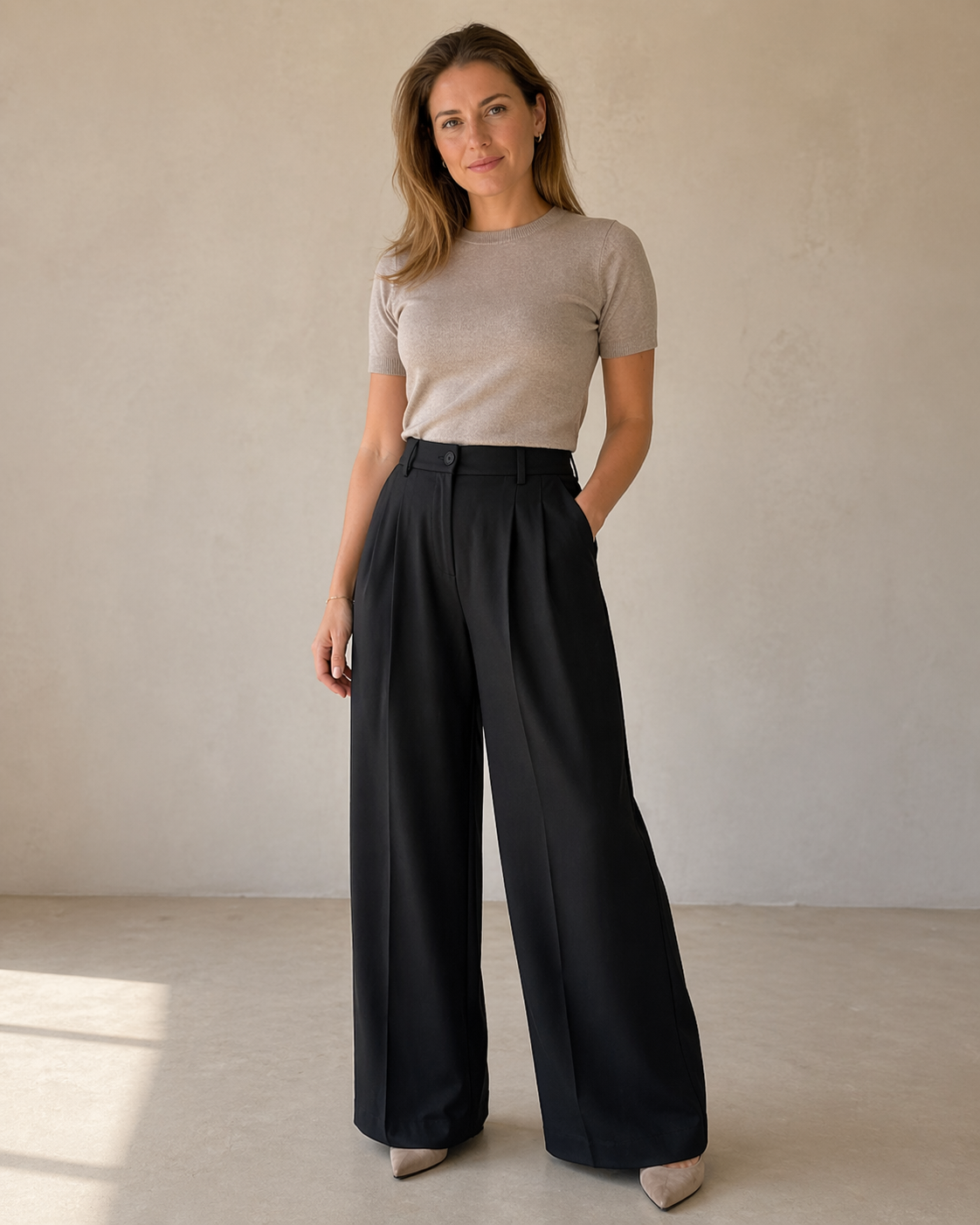 JARO Élise High-Waist Wide-Leg Pantalon