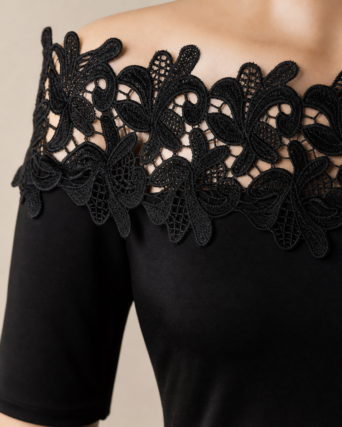 JARO Amélie Off-Shoulder Lace Top
