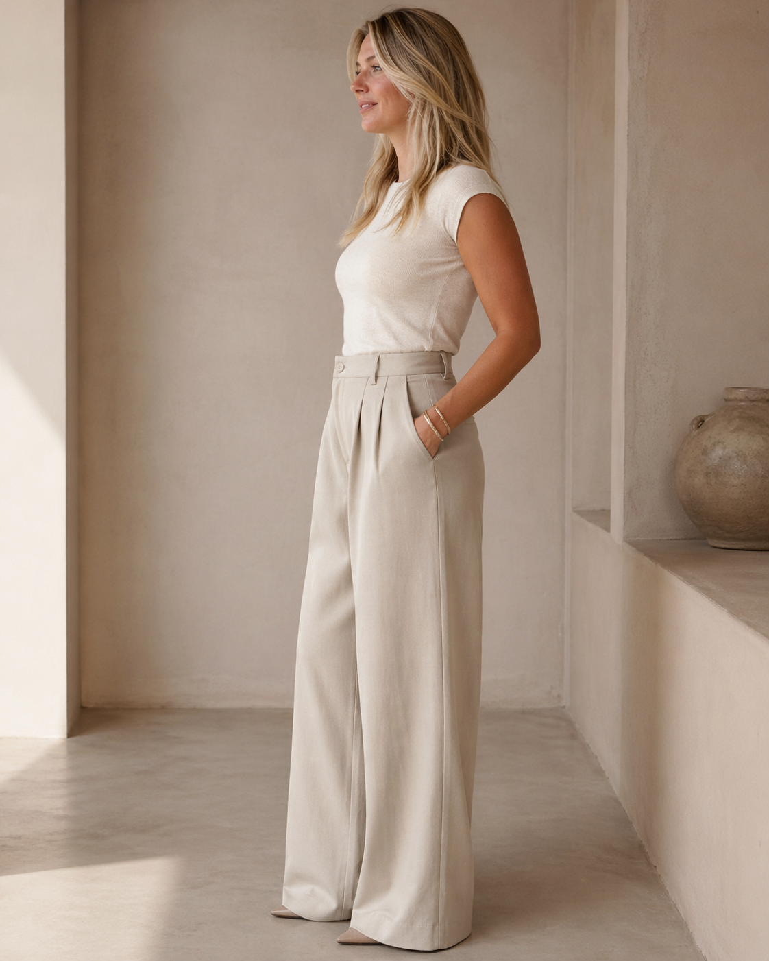 JARO Élise High-Waist Wide-Leg Pantalon