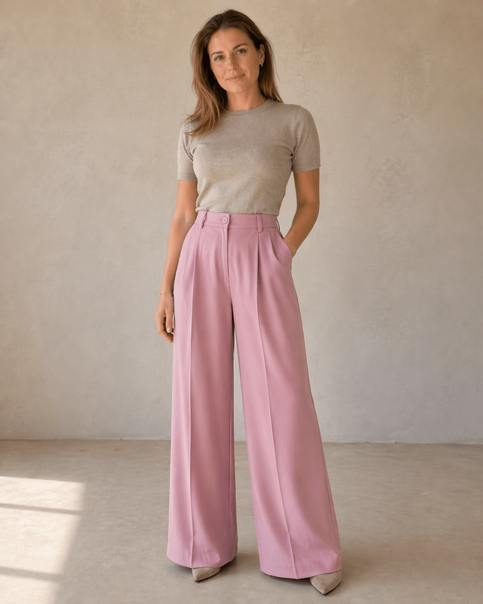 JARO Élise High - Waist Wide - Leg Pantalon - broek | JARO Official