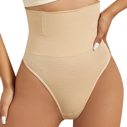 High-Waist Tummy Control Thong – Seamless Slimming Shapewear for Women