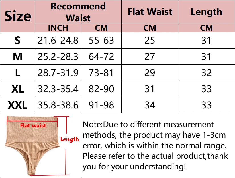 High-Waist Tummy Control Thong – Seamless Slimming Shapewear for Women