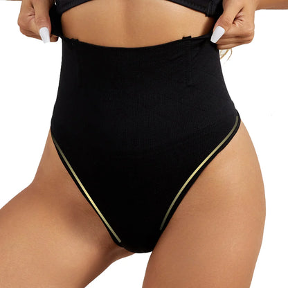 High-Waist Tummy Control Thong – Seamless Slimming Shapewear for Women